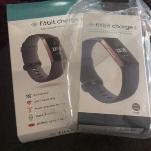 Fitbit charge 3 rose gold with heart tracker